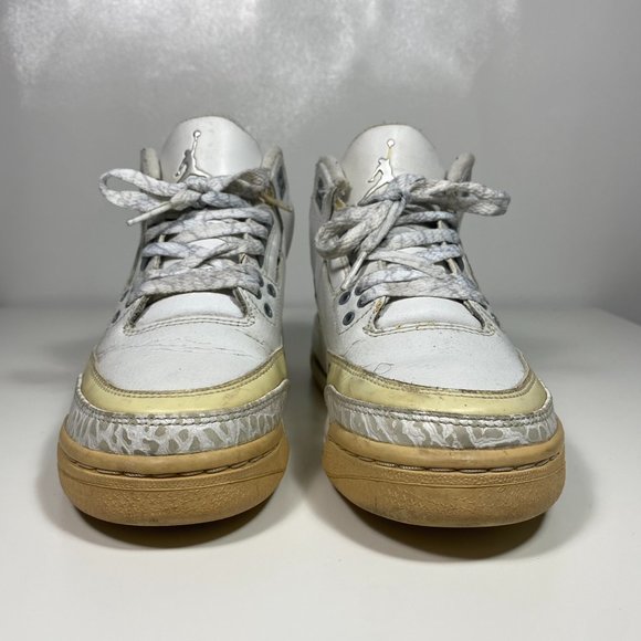 Jordan Youth Shoes Retro 3 Pure Money GS 834014 103 White Sz 5Y - Picture 3 of 15